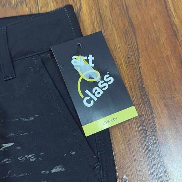 NWT Art Class Size 6 Black Gray Hybrid Striped Swim Trunks Board Shorts - Picture 6 of 10